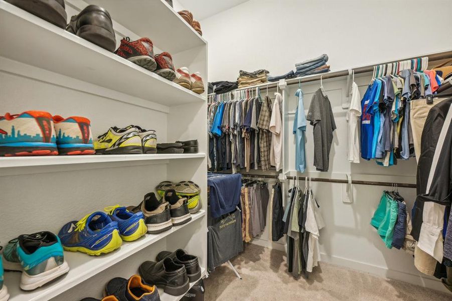 Spacious closet.