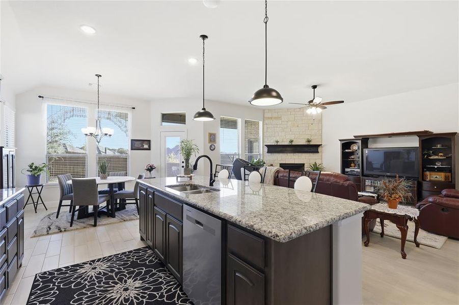 Furnished interior view inside a new home in Oak Hills, Burleson (Image 31).