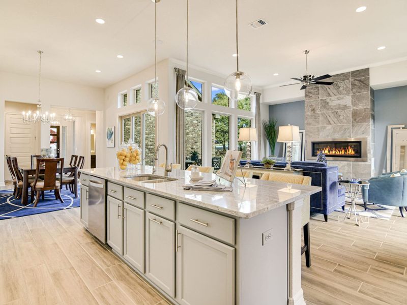 Furnished interior view inside a new home in Ranches at Creekside, Boerne (Image 9).