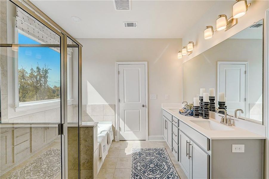 Furnished interior view inside a new home in Bailey Fence, Dacula (Image 33).