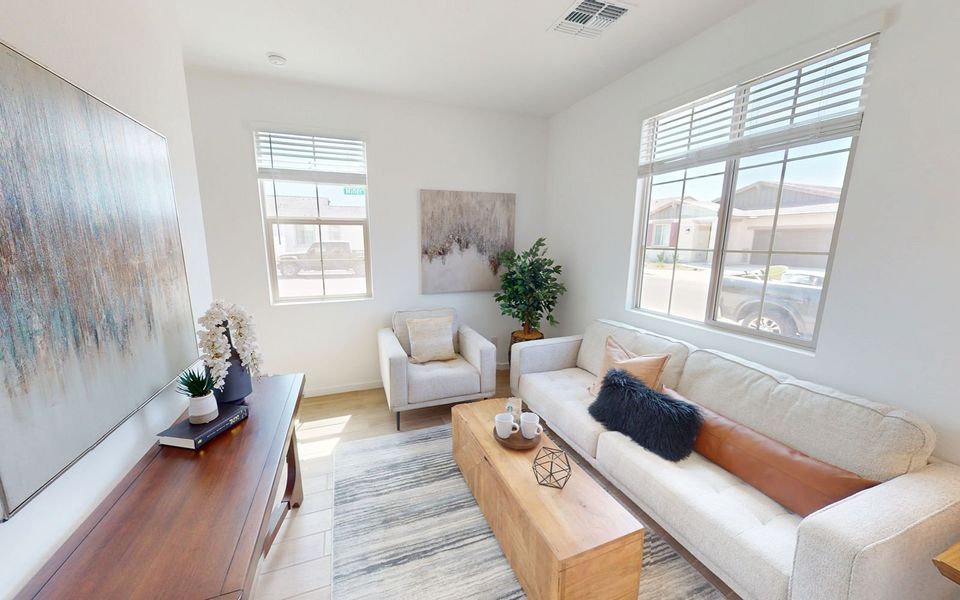 Representative furnished interior of a home built from the Poppy by Brookfield Residential in Blossom Rock, Apache Junction (Image 4).