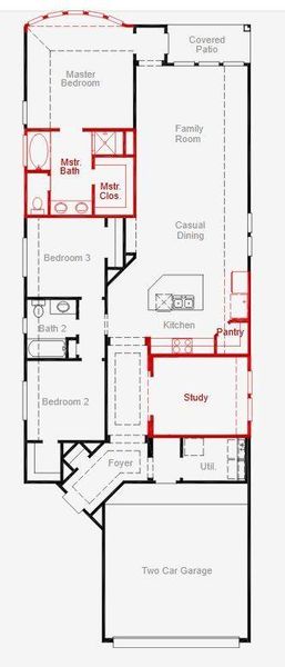 2D floor plan layout of this home in Candela, Richmond, TX (Image 2). 2D floor plan layout of this home in Candela, Richmond, TX (Image 2).