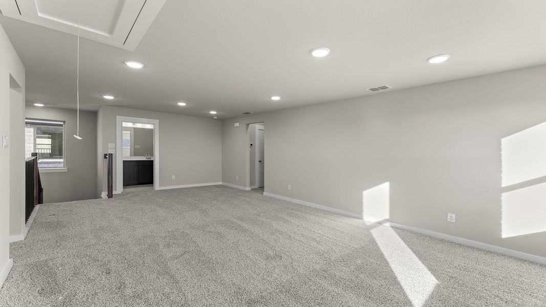 Spacious, unfurnished interior of a new home in Hillside Village 40s, Celina (Image 25). Spacious, unfurnished interior of a new home in Hillside Village 40s, Celina (Image 25).