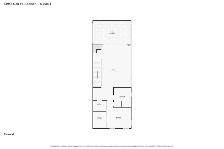 2D floor plan layout of this home in , Addison, TX (Image 5).