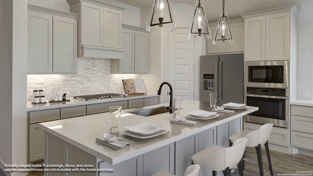 Furnished interior view inside a new home in Haby Hill 50', San Antonio (Image 15).