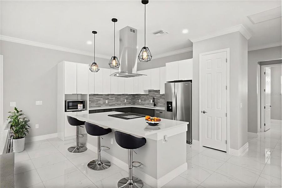 Furnished interior view inside a new home in , Leesburg (Image 7).