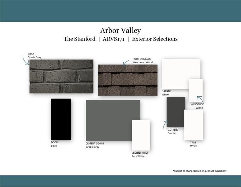 Sample of building materials used in homes in Arbor Valley, Spring Hill (Image 46). Sample of building materials used in homes in Arbor Valley, Spring Hill (Image 46).