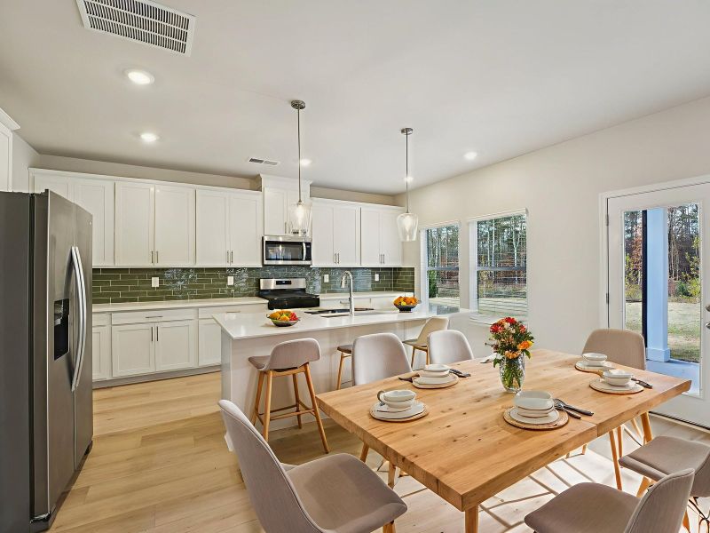 Furnished interior view inside a new home in Westmont Preserve, Powder Springs (Image 4).