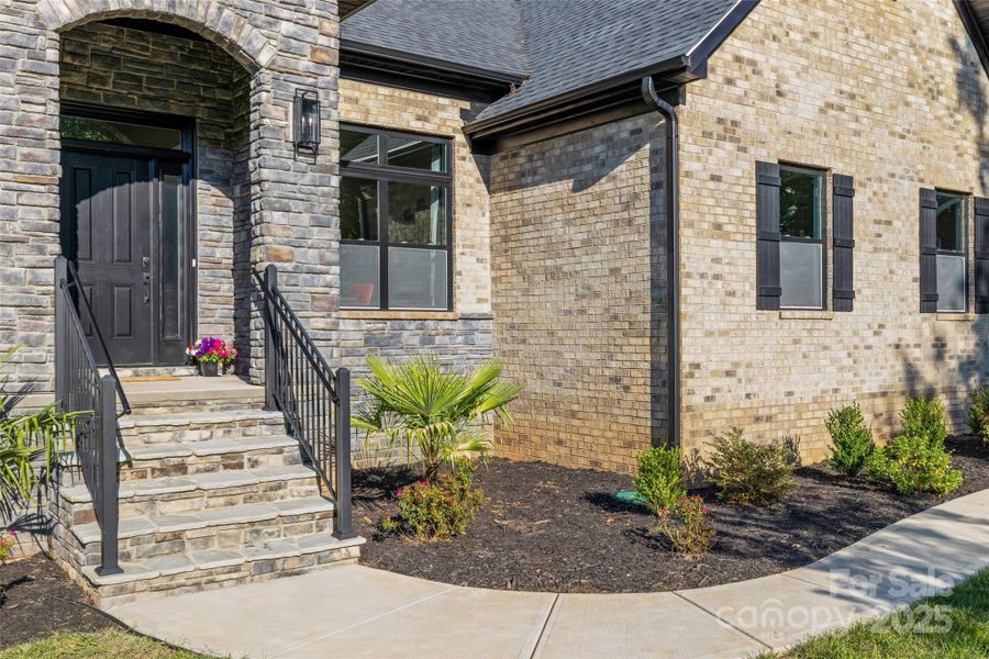 Exterior details and patio area of a home in , Clover (Image 1).