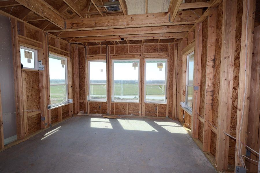 In-progress construction of a new home in Brookewater 55’ Homesites, Rosenberg, TX (Image 11).