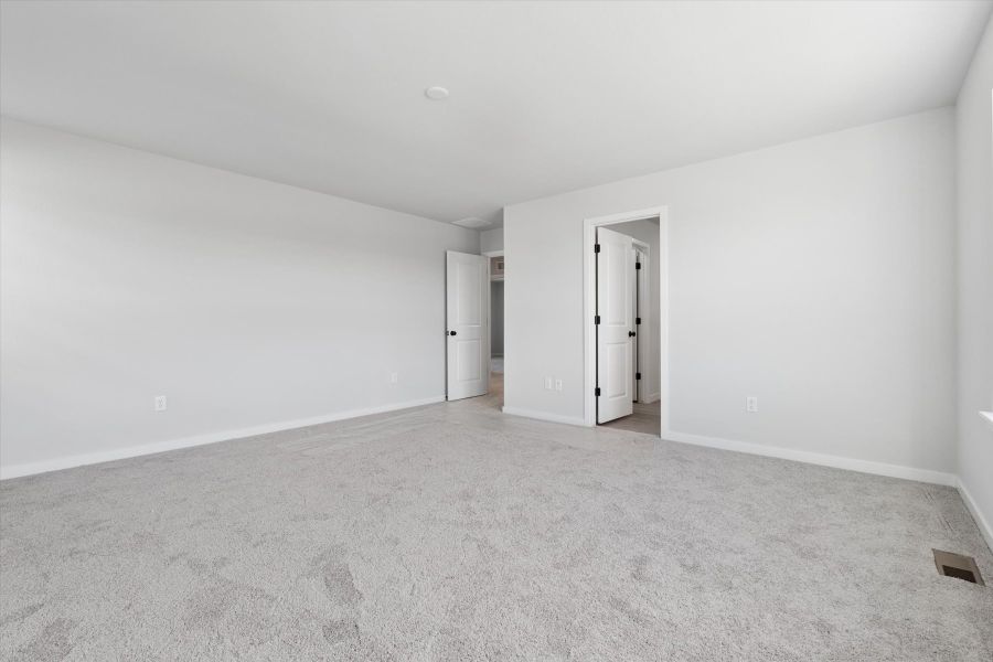 A room with white walls. A room with white walls.