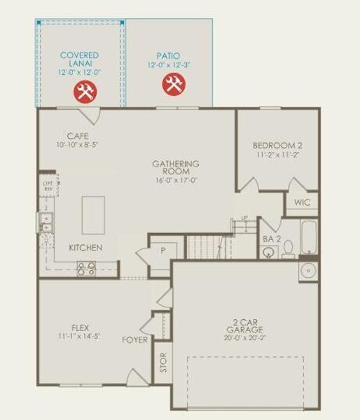 2D floor plan layout of this home in Bradford Pointe, Summerville, SC (Image 1). 2D floor plan layout of this home in Bradford Pointe, Summerville, SC (Image 1).