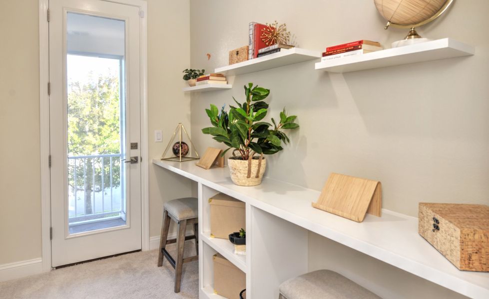 Representative furnished interior of a home built from the Castillo - C - Townhome Series by ICI Homes in West End at Town Center, Ponte Vedra (Image 15).