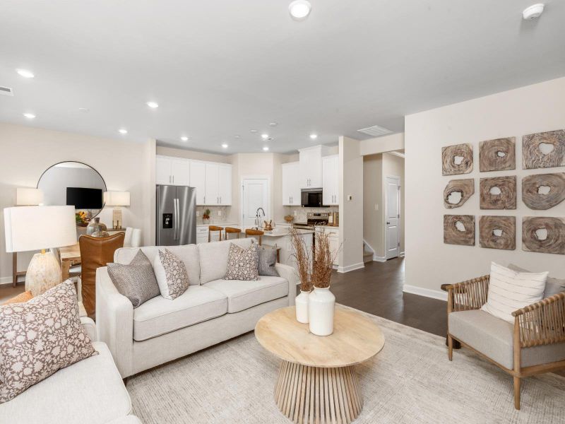 Enjoy movie or game night in the spacious great room.