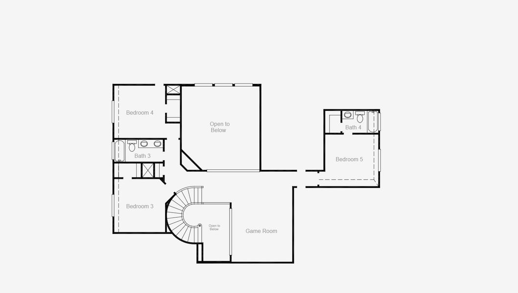 2D floor plan layout for the Palmhurst by Coventry Homes in Valencia 70', Manvel, TX (Image 26). 2D floor plan layout for the Palmhurst by Coventry Homes in Valencia 70', Manvel, TX (Image 26).