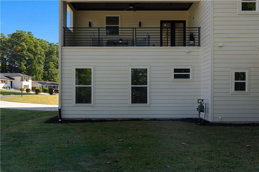 Exterior details and patio area of a home in , Atlanta (Image 32).