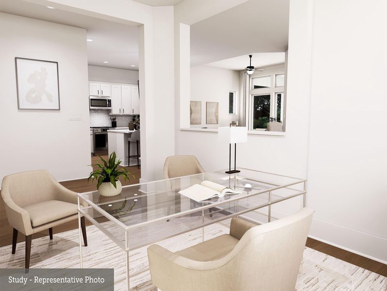 Furnished interior view inside a new home in Colton 45' Homesites, Todd Mission (Image 4).