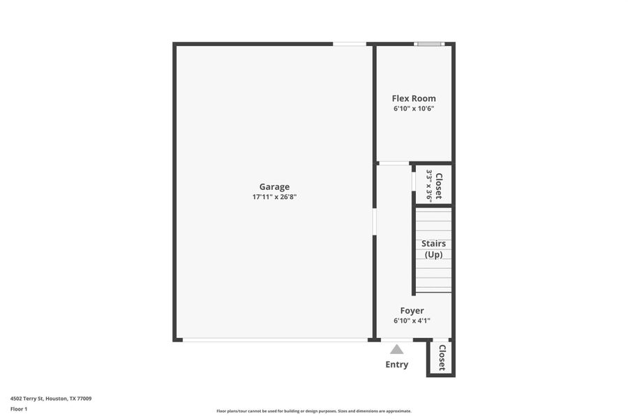 2D floor plan layout of this home in , Houston, TX (Image 6).