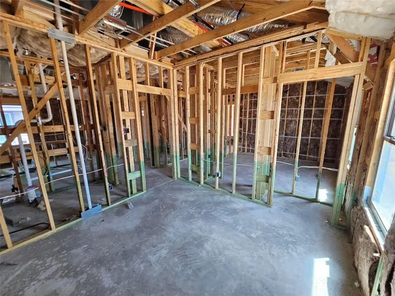 In-progress construction of a new home in Lexington Heights, Willis, TX (Image 3).