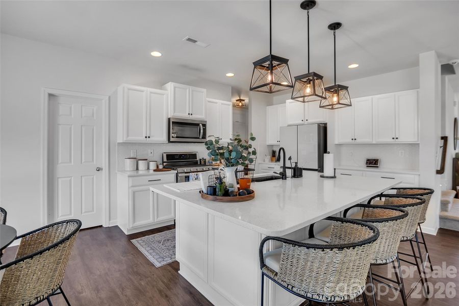 Furnished interior view inside a new home in , Charlotte (Image 11).
