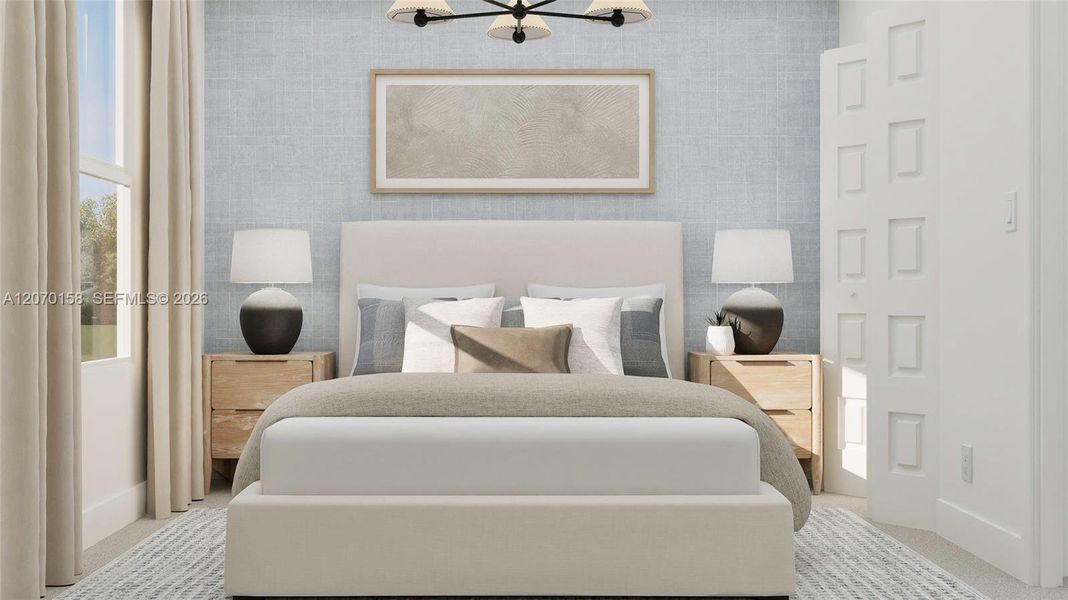 Furnished interior view inside a new home in Verdana Grove, Miami (Image 17).