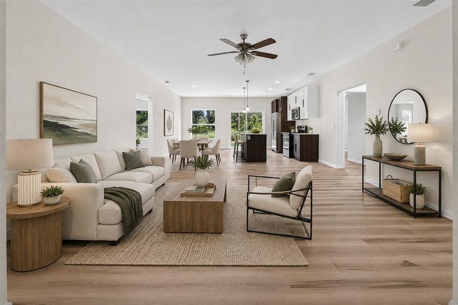 Furnished interior view inside a new home in , Port Charlotte (Image 17). Furnished interior view inside a new home in , Port Charlotte (Image 17).