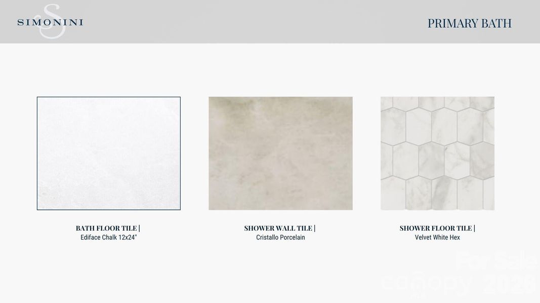 Primary Bath Selections