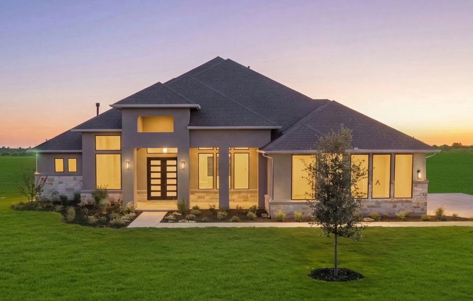 Representative exterior photo of a completed home built from the Austin by Scott Felder Homes in Caliterra, Dripping Springs, TX (Image 8). Representative exterior photo of a completed home built from the Austin by Scott Felder Homes in Caliterra, Dripping Springs, TX (Image 8).