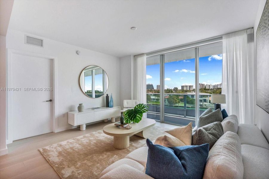 Furnished interior view inside a new home in , Bal Harbour (Image 10).