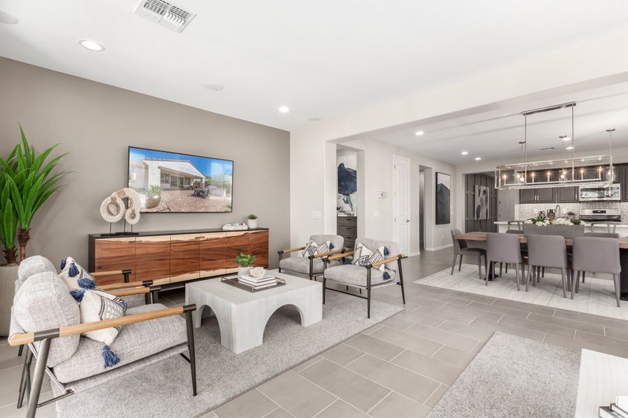 Representative furnished interior of a home built from the 40R1 by Taylor Morrison in Rancho Mercado, Surprise (Image 9).