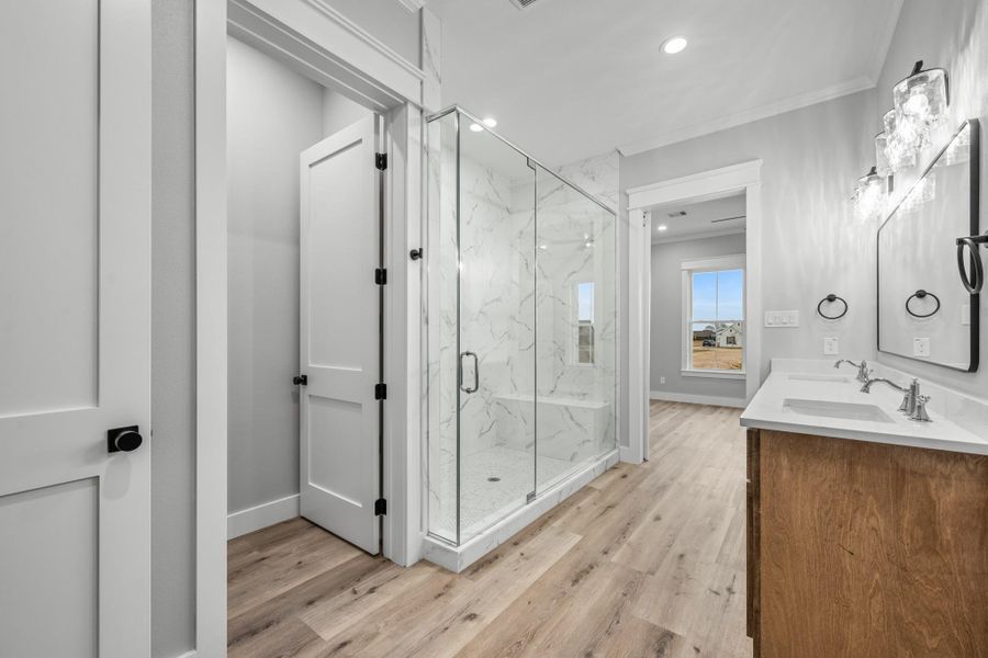 Furnished interior view inside a new home in , New Waverly (Image 15).