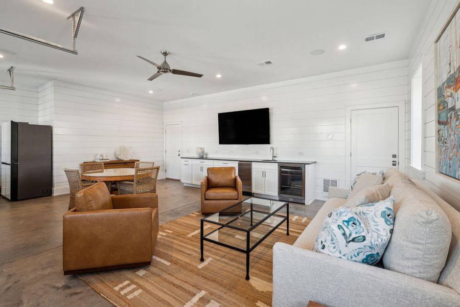 Furnished interior view inside a new home in , Isle Of Palms (Image 58).