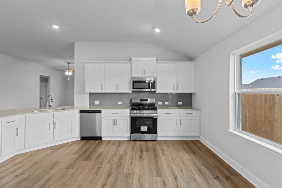 Furnished interior view inside a new home in River Ranch Trails, Dayton (Image 9). Furnished interior view inside a new home in River Ranch Trails, Dayton (Image 9).