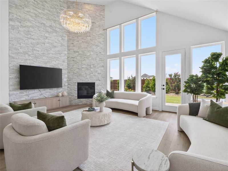 Furnished interior view inside a new home in , Wylie (Image 10).