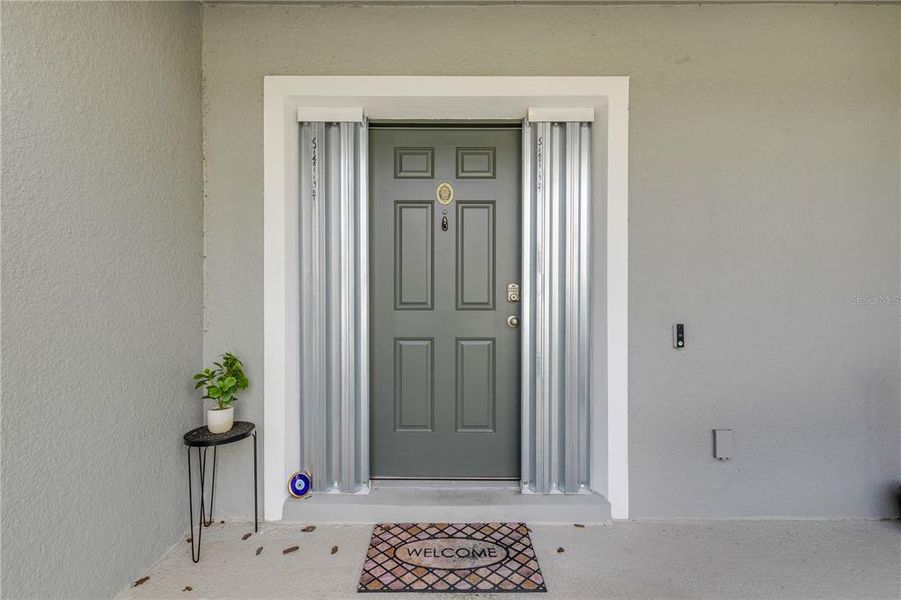Exterior details and patio area of a home in Rivers Edge, Edgewater (Image 3). Exterior details and patio area of a home in Rivers Edge, Edgewater (Image 3).