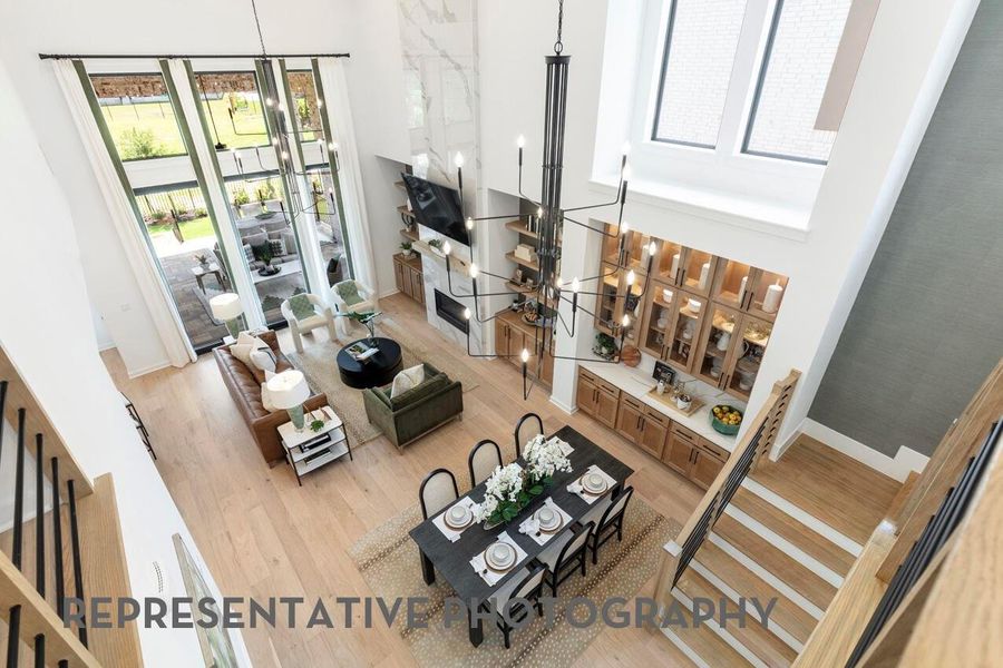 Furnished interior view inside a new home in Emory Glen, Magnolia (Image 12).