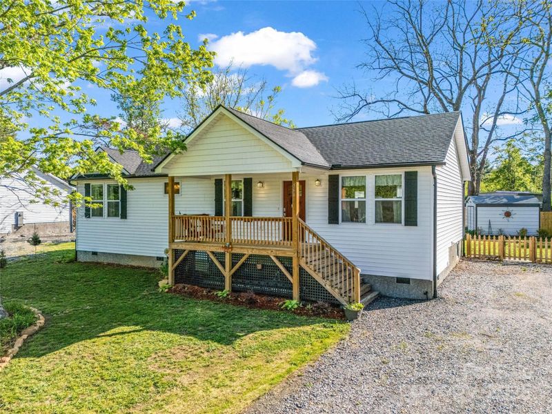 Exterior details and patio area of a home in , Black Mountain (Image 23).