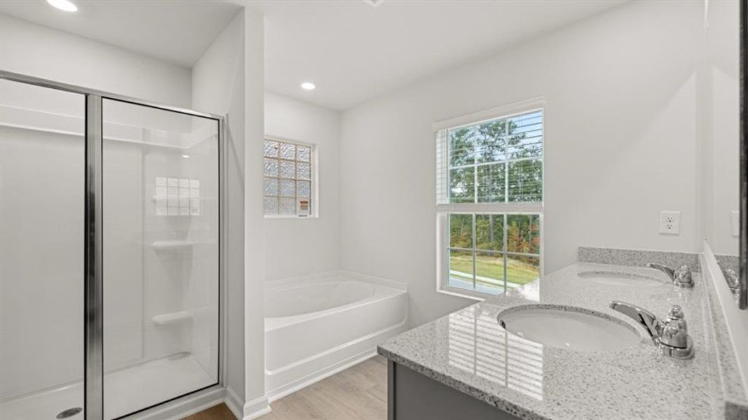 Furnished interior view inside a new home in Lost Creek, Dallas (Image 10).