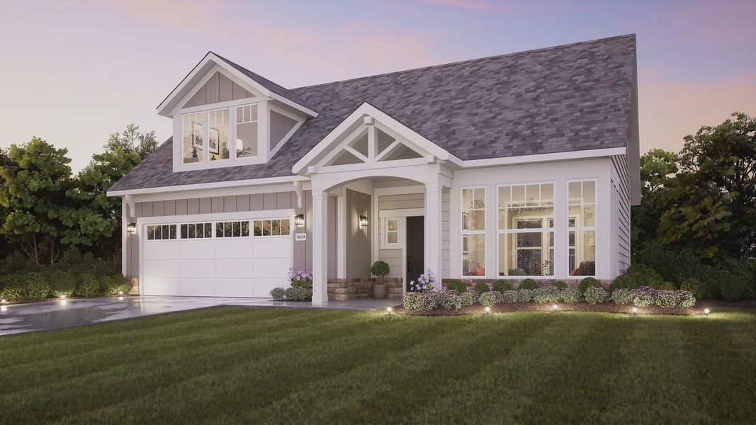 Representative exterior photo of a completed home built from the Palazzo by Epcon Communities in The Courtyards at Stewarts Creek, Smyrna, TN (Image 21).