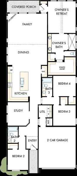 2D floor plan layout of this home in ARTAVIA - Reserve Collection, Conroe, TX (Image 4). 2D floor plan layout of this home in ARTAVIA - Reserve Collection, Conroe, TX (Image 4).