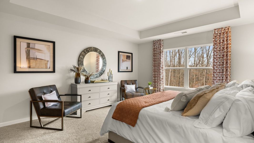 Representative furnished interior of a home built from the Stratford by D.R. Horton in Echo Glen, Stockbridge (Image 17).