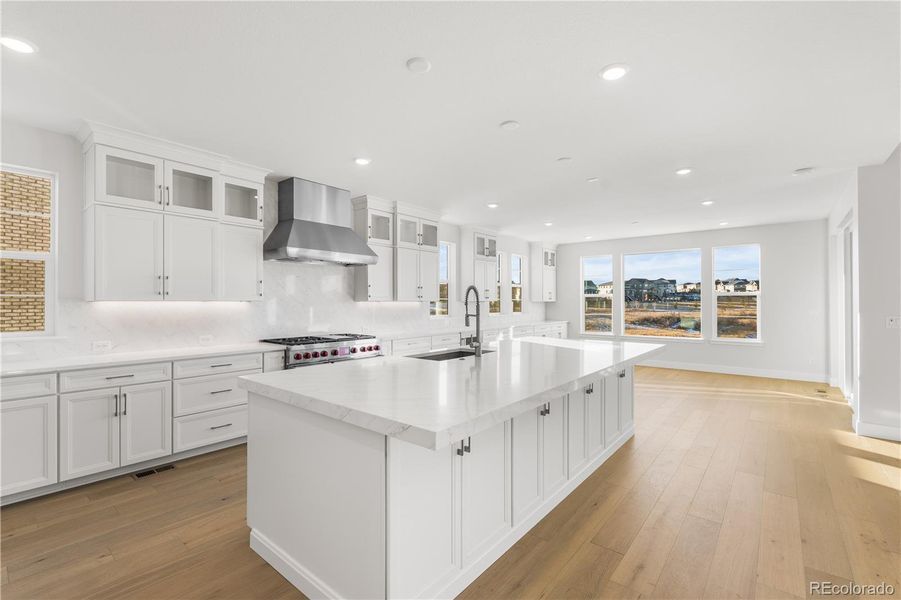 Furnished interior view inside a new home in Luxe at The Canyons, Castle Pines (Image 18).
