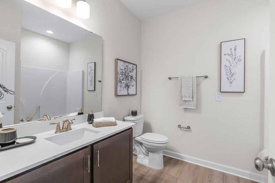 Representative furnished interior of a home built from the Clarion by Caviness & Cates Communities in Maggie Way, Wendell (Image 39).