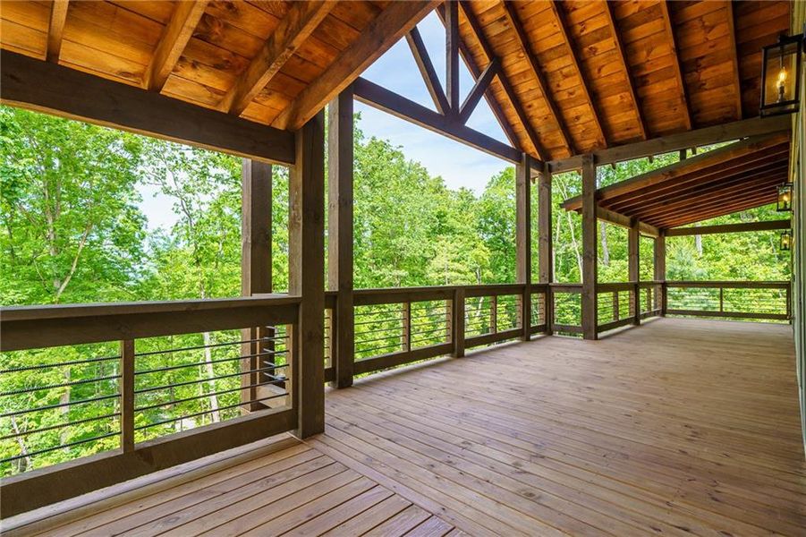 Exterior details and patio area of a home in , Blue Ridge (Image 30).