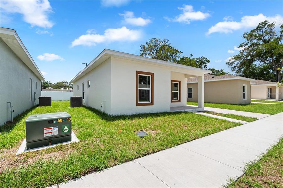 Exterior details and patio area of a home in , Tampa (Image 29). Exterior details and patio area of a home in , Tampa (Image 29).