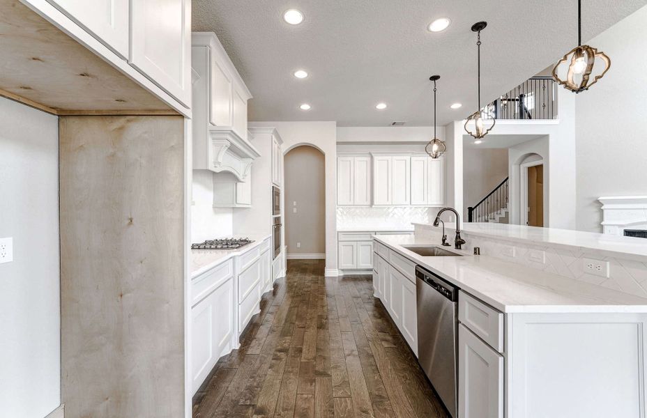 Representative furnished interior of a home built from the 3799 by Ravenna Homes in Artavia 70′, Conroe (Image 12).