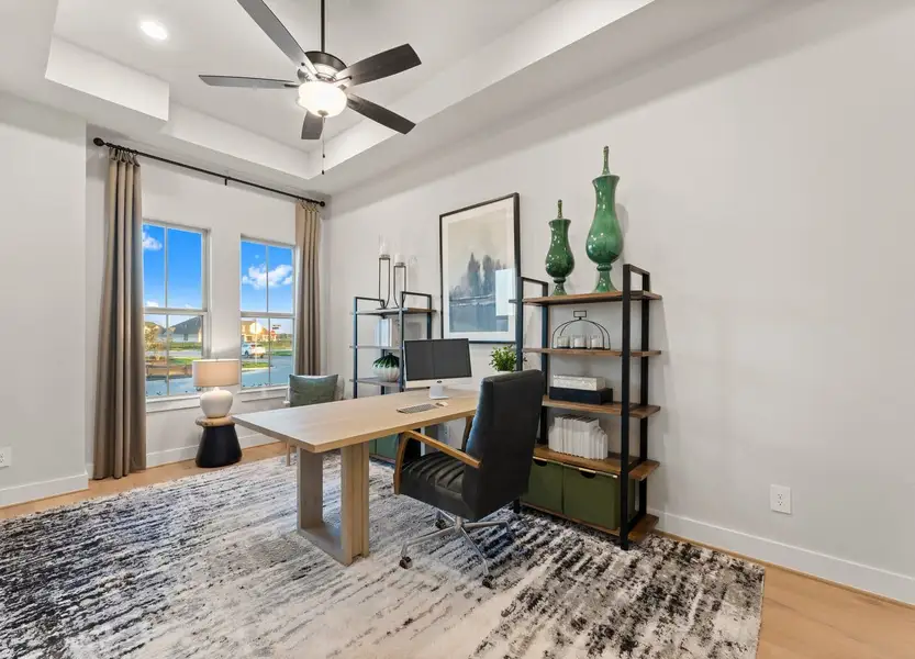 Furnished interior view inside a new home in Fulshear Lakes Gardens, Fulshear (Image 7). Furnished interior view inside a new home in Fulshear Lakes Gardens, Fulshear (Image 7).