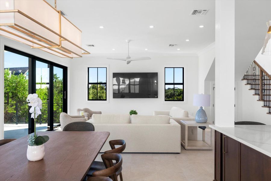 Furnished interior view inside a new home in , Key West (Image 5). Furnished interior view inside a new home in , Key West (Image 5).