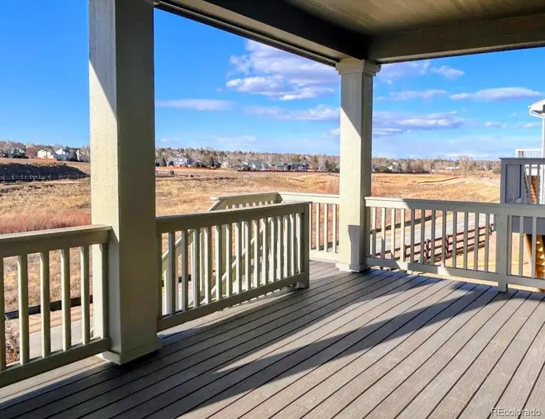 Exterior details and patio area of a home in Newlin Crossing, Parker (Image 4).