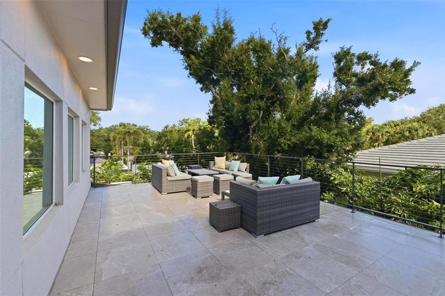 Exterior details and patio area of a home in , Sarasota (Image 36).